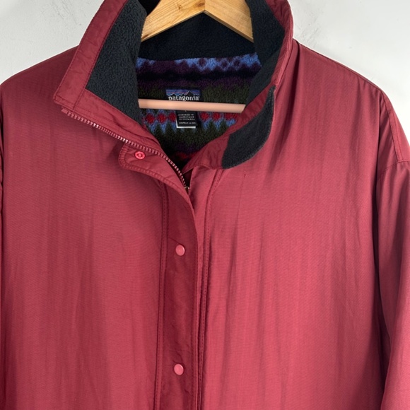 VTG 90s PATAGONIA Aztec Softshell Jacket Womens L RARE Fleece Lined Southwestern - Picture 4 of 14